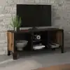 Image de Meuble Tv Marron Rustique 105x36x47 Cm Métal Et Mdf Vidaxl