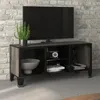 Image de Meuble Tv Gris 105x36x47 Cm Métal Et Mdf Vidaxl
