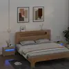Image de Tables De Chevet 2 Pcs Avec Led Chêne Sonoma 60x35x40 Cm Vidaxl
