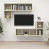 Image de Ensemble De Meubles Tv 4 Pcs Ch  ne Sonoma Bois D'ing ©nierie Vidaxl