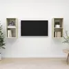 Image de Meubles Tv Muraux 2 Pcs Chêne Sonoma Bois D'ingénierie Vidaxl
