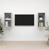 Image de Meubles Tv Muraux 2 Pcs Gris Béton Bois D'ingénierie Vidaxl