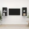 Image de vidaXL Meubles TV muraux 2 pcs Gris brillant Bois dingénierie 3079852