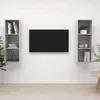 Image de Meubles Tv Muraux 2 Pcs Gris Béton Bois D'ingénierie Vidaxl