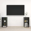 Image de Meubles Tv 2 Pcs Gris Brillant 72x35x36,5 Cm Bois D'ingénierie Vidaxl