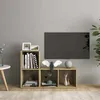 Image de Meubles Tv 2 Pcs Chêne Sonoma 72x35x36,5 Cm Bois D'ingénierie Vidaxl