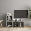 Image de Meubles Tv 2 Pcs Gris Béton 72x35x36,5 Cm Bois D'ingénierie Vidaxl