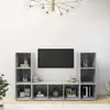 Image de Meuble Tv 3 Pcs 37 X 35 X 107.5 Cm Vidaxl
