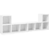 Image de Meubles Tv 4 Pcs Blanc 72x35x36,5 Cm Bois D'ingénierie Vidaxl