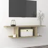 Image de Meuble Tv Mural Chêne Sonoma 103x30x26,5 Cm Vidaxl