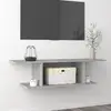 Image de Meuble Tv Mural Gris Béton 103x30x26,5 Cm Vidaxl