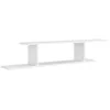 Image de Étagère Tv Murale Blanc 125x18x23 Cm Bois D’ingénierie Vidaxl