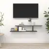 Image de Étagère Tv Murale Noir 125x18x23 Cm Bois D’ingénierie Vidaxl