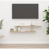 Image de Étagère Tv Murale Chêne Sonoma 125x18x23 Cm Bois D’ingénierie Vidaxl