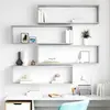 Image de Étagères Cube Murales 4 Pcs Gris Béton Bois D'ingénierie Vidaxl