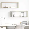 Image de Étagères Cube Murales 2 Pcs Chêne Sonoma Bois D'ingénierie Vidaxl