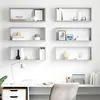 Image de Étagères Murales Cube 6 Pcs Gris Béton Bois D’ingénierie Vidaxl