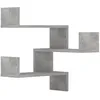 Image de Étagères Murales D'angle 2 Pcs Gris Béton Bois D’ingénierie Vidaxl