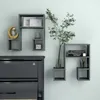 Image de Étagères Murales 2 Pcs Gris Brillant 50x15x50cm Bois Ingénierie Vidaxl