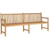 Image de Banc De Jardin 228 Cm Bois De Teck Solide Vidaxl