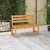 Image de Banc De Jardin 114 Cm Bois De Teck Solide Vidaxl