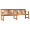 Image de Banc De Jardin 228 Cm Bois De Teck Solide Vidaxl