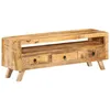 Image de Meuble Tv 110x30x40 Cm Bois Massif De Manguier Vidaxl