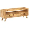 Image de vidaXL Meuble TV 110 x 30 x 40 cm Bois massif de manguier