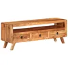Image de Meuble Tv 110x30x40 Cm Bois D'acacia Massif Vidaxl
