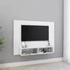 Image de Meuble Tv Mural Blanc 120x23,5x90 Cm Bois D’ingénierie Vidaxl