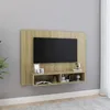 Image de Meuble Tv Mural Chêne Sonoma 120x23,5x90 Cm Bois D’ingénierie Vidaxl