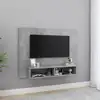 Image de Meuble Tv Mural Gris Béton 120x23,5x90 Cm Bois D’ingénierie Vidaxl