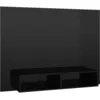 Image de Meuble Tv Mural Noir Brillant 120x23,5x90 Cm Bois D’ingénierie Vidaxl