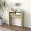 Image de Table Console Chêne Sonoma 78x30x80 Cm Bois D'ingénierie Vidaxl