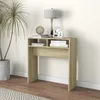 Image de vidaXL Table console Chêne sonoma 78x30x80 cm Aggloméré 808299
