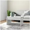 Image de Table basse blanc 68x50x38 cm aggloméré