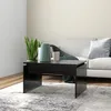 Image de vidaXL Table basse noir 68x50x38 cm bois dingénierie 808333