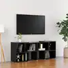 Image de Meuble Tv Noir Brillant 104x30x52 Cm Bois D'ingénierie Vidaxl