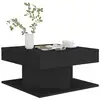 Image de Table basse carrée noir 57x57x30 cm aggloméré konda