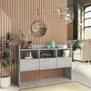 Image de vidaXL Buffet Gris béton 105x30x70 cm Bois d’ingénierie 808381