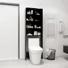 Image de vidaXL Meuble pour machine à laver noir 64x24x190 cm 808405