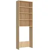 Image de Meuble de salle de bain - VIDAXL - Waschmaschinenschrank - 64x24x190 cm - Blanc - Chêne sonoma