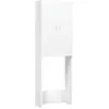 Image de Meuble Pour Machine À Laver Blanc 64x25,5x190 Cm Vidaxl