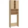 Image de Meuble Pour Machine À Laver Chêne Sonoma 64x25,5x190 Cm Vidaxl