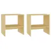 Image de Tables de chevet 2 pcs 40x30,5x40 cm bois de pin massif