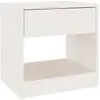 Image de Vidaxl table de chevet blanc 40x31x40 cm bois de pin massif