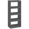 Image de Bibliothèque/séparateur De Pièce Gris 60x30x135,5 Cm Pin Massif Vidaxl