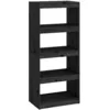 Image de Bibliothèque/séparateur De Pièce Noir 60x30x135,5 Cm Pin Massif Vidaxl