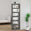 Image de Bibliothèque/séparateur De Pièce Gris 60x30x199,5 Cm Pin Massif Vidaxl