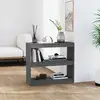 Image de Bibliothèque/séparateur De Pièce Gris 80x30x71,5 Cm Pin Massif Vidaxl